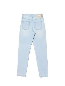 Online Cropp Jasnoe jeansy mom slim TALL niebieski
