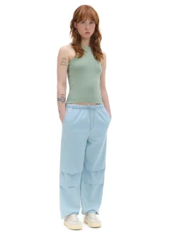 New Cropp Jasnoe jeansy parachute niebieski