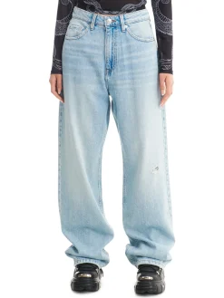 New Cropp Jasnoe jeansy wide leg niebieski