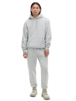 Best Cropp Jasnoszara bluza regular z kapturem jasnyszary