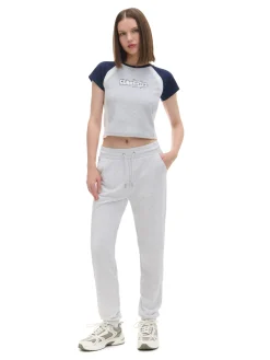 Sale Cropp Jasnoszare dresowe joggery jasnyszary