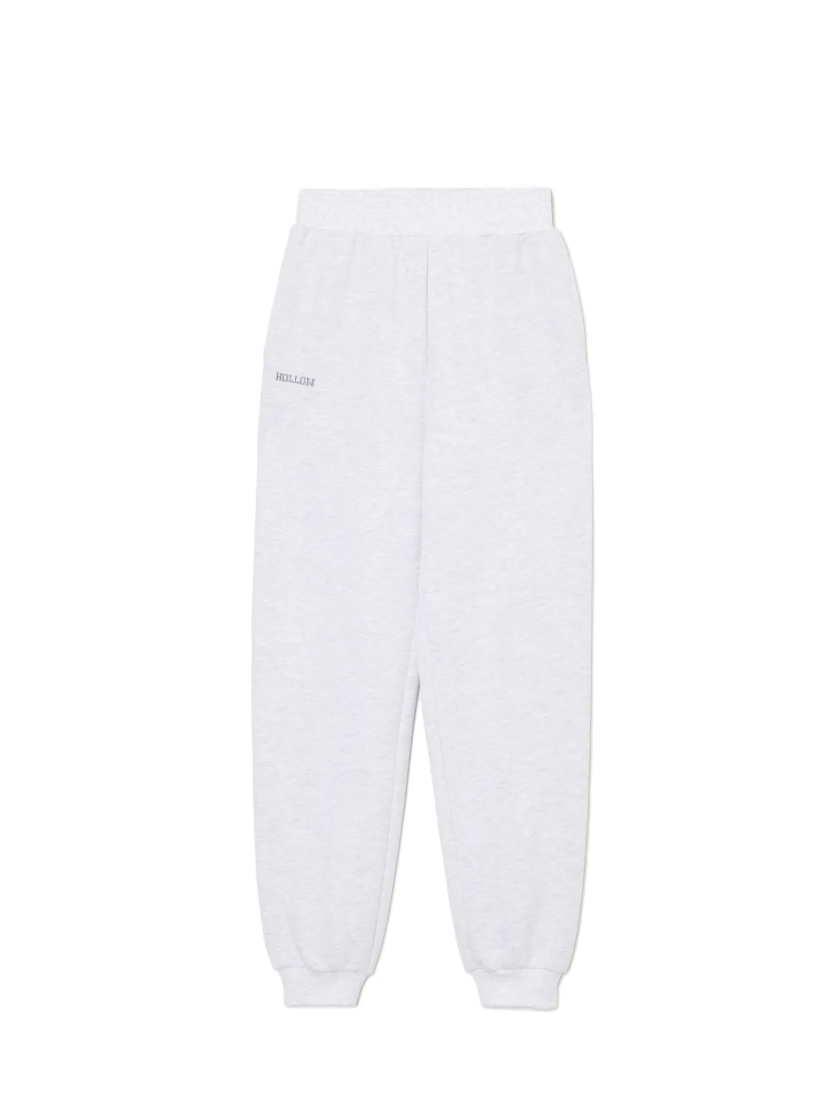 New Cropp Jasnoszare dresowe joggery z nadrukiem jasnyszary