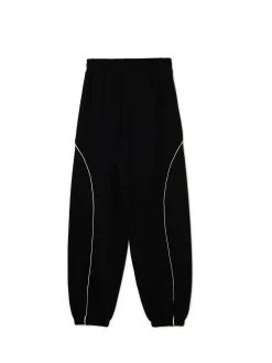 Clearance Cropp Jasnoszare dresowe joggery z naszywkami czarny