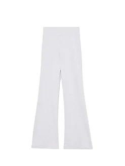 Sale Cropp Jasnoszare dresy typu flare jasnyszary