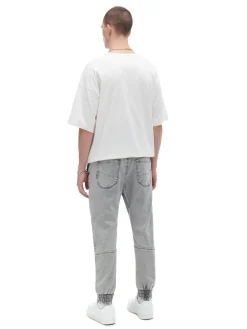 Clearance Cropp Jasnoszare jeansowe joggery chino jasnyszary