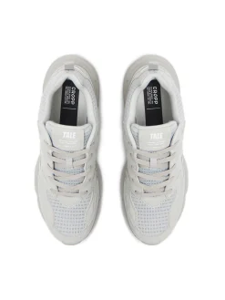 Hot Cropp Jasnoszare sneakersy z odblaskowymi elementami jasnyszary