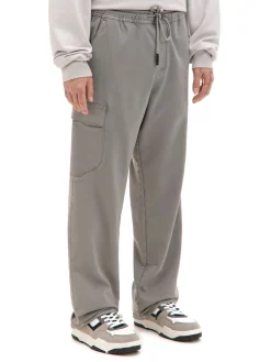 Clearance Cropp Jasnoszare spodnie jogger loose jasnyszary