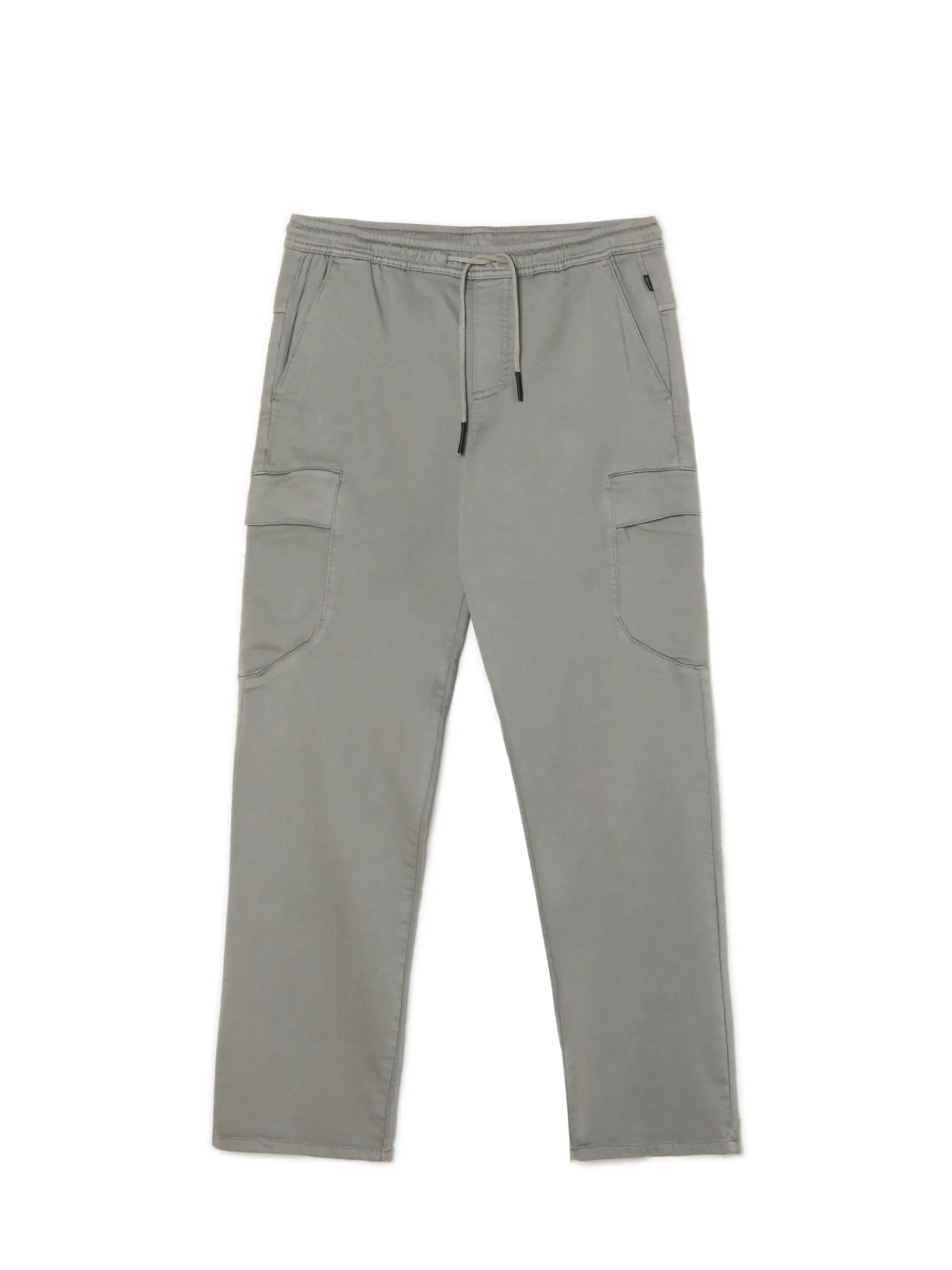 Clearance Cropp Jasnoszare spodnie jogger loose jasnyszary