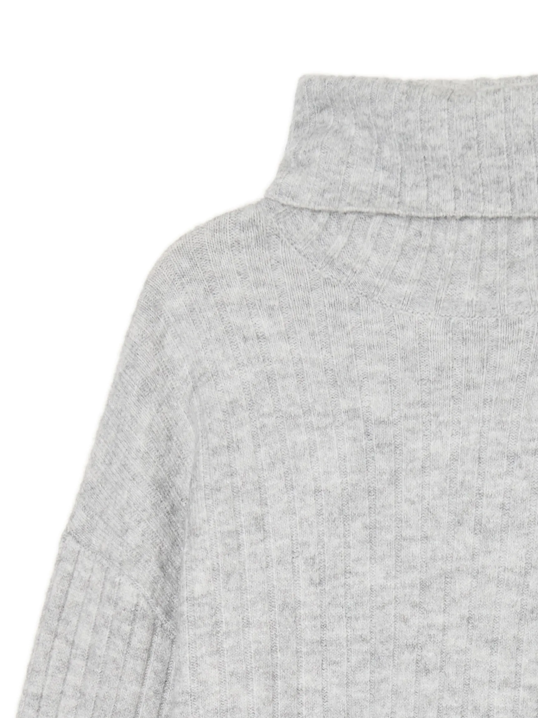 Online Cropp Jasnoszary sweter z golfem jasnyszary