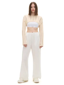 Fashion Cropp Jasny krótki sweter kremowy