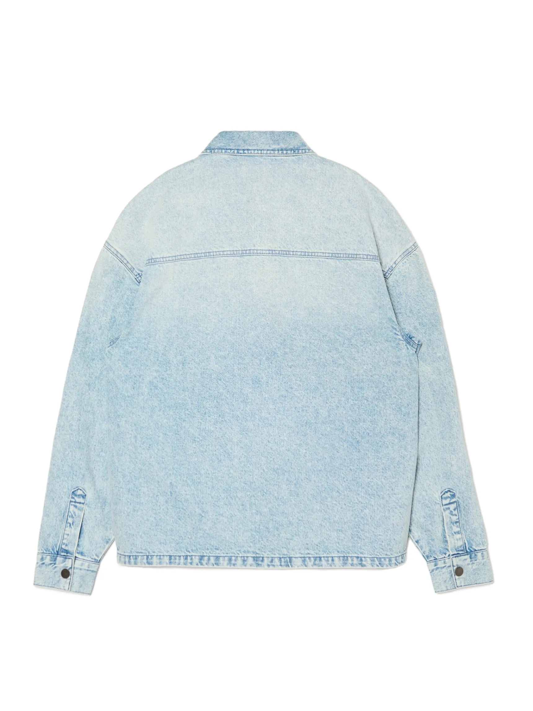 Fashion Cropp Jeansowa koszula retro niebieski