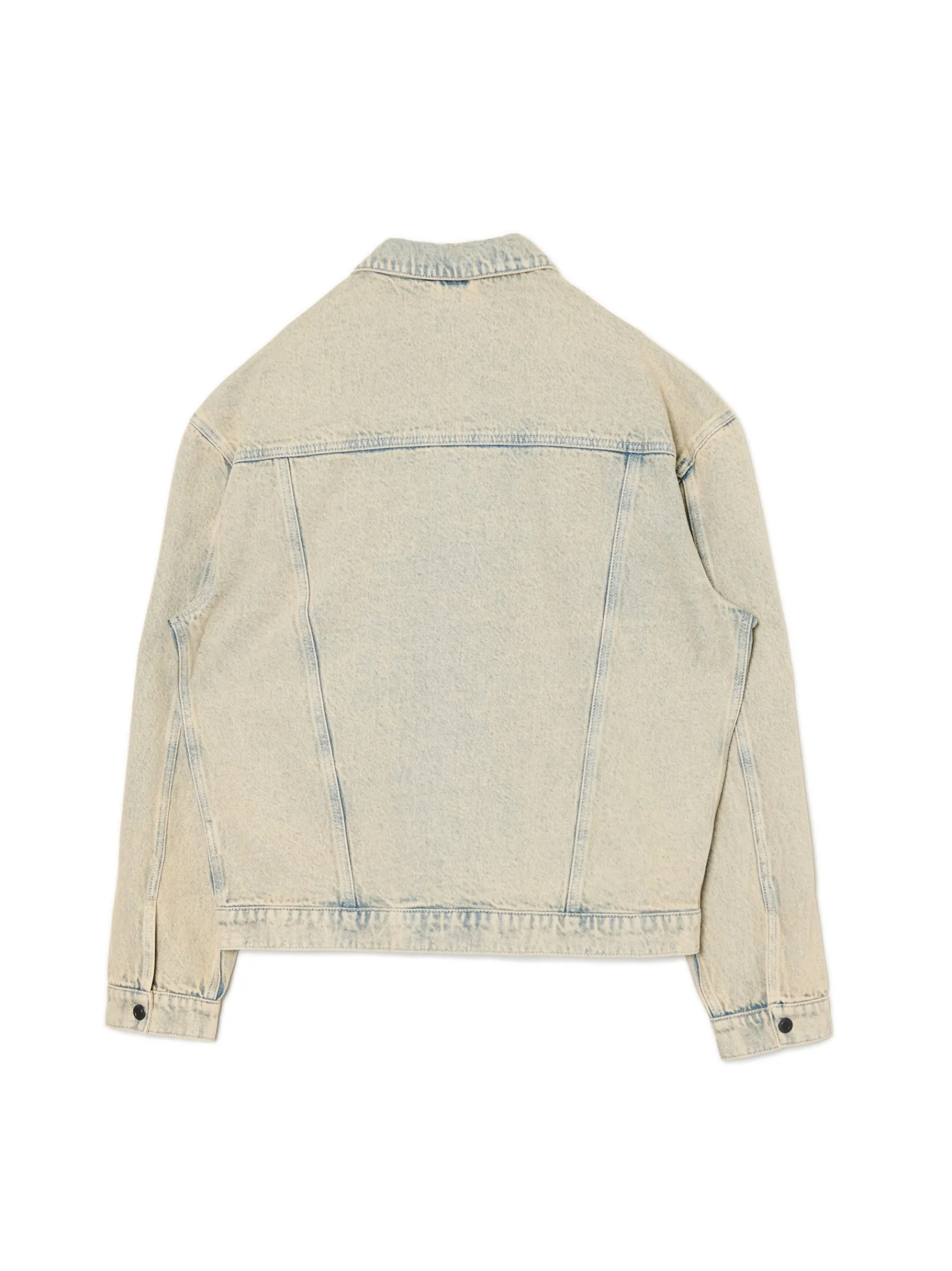 Sale Cropp Jeansowa kurtka katanka oversize jasnyszary