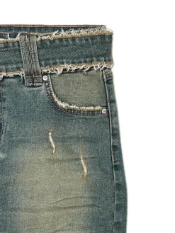 Fashion Cropp Jeansowa spódnica mini niebieski