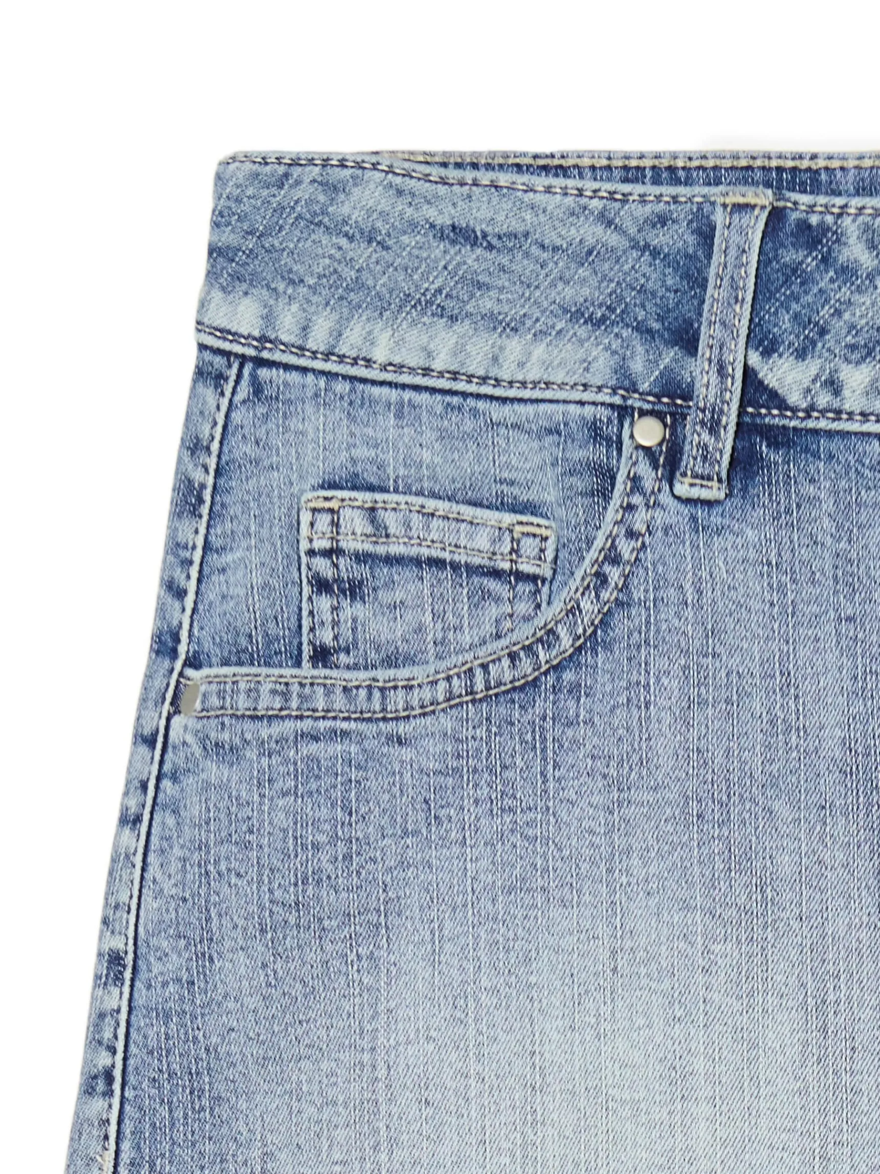 Discount Cropp Jeansowa spódnica mini niebieski