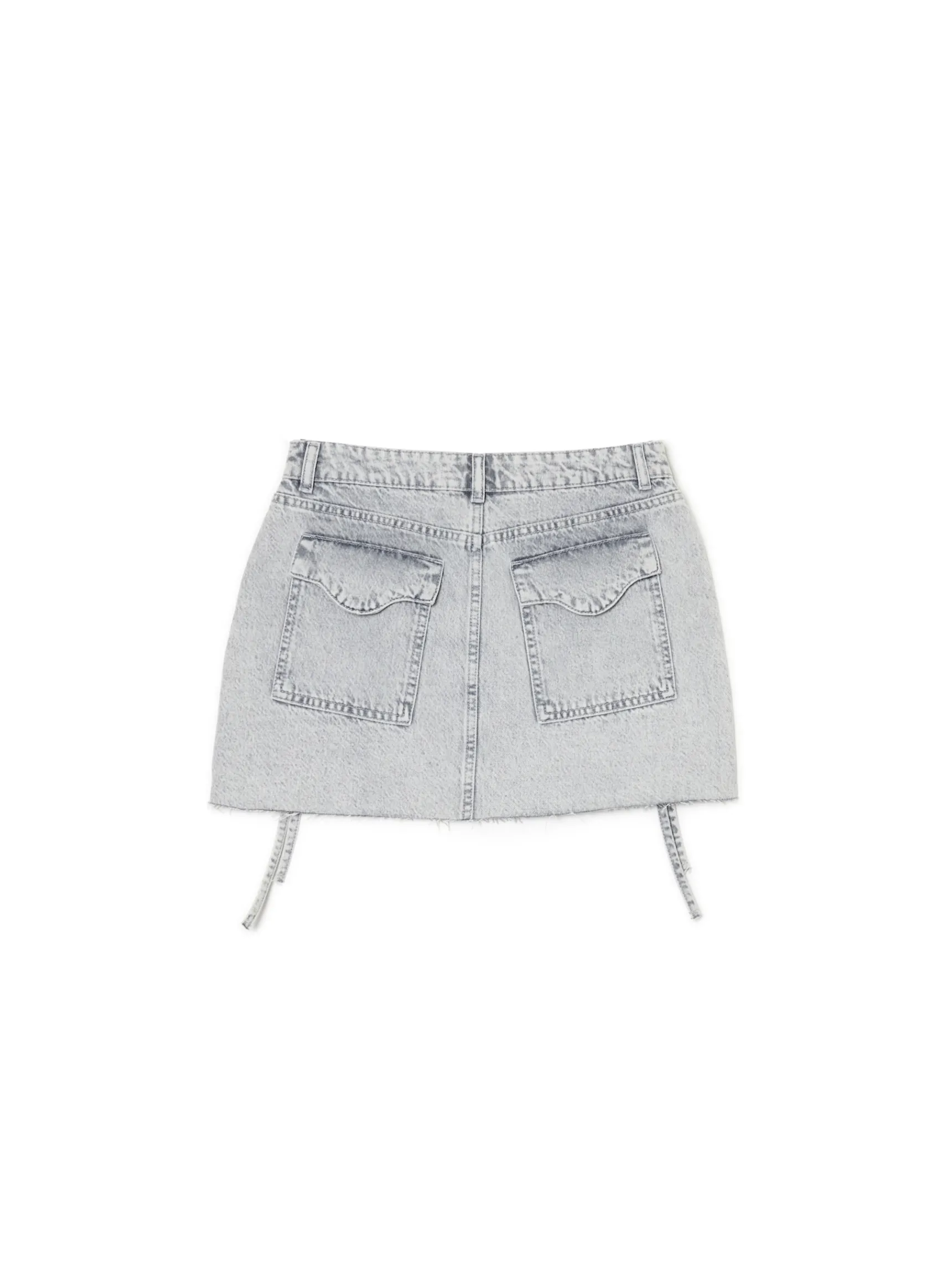 Clearance Cropp Jeansowa spódnica mini jasnyszary
