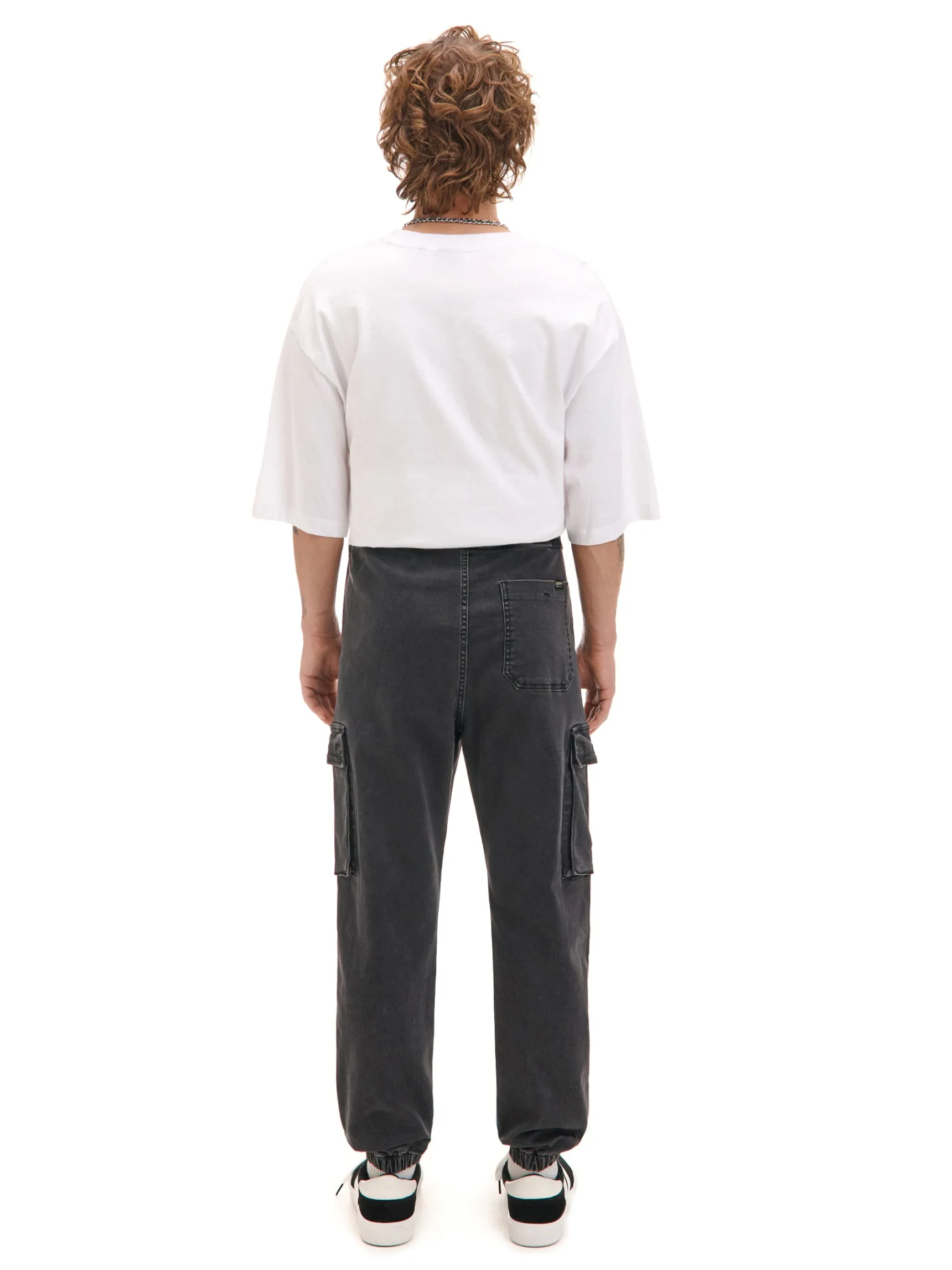 Discount Cropp Jeansowe joggery szary