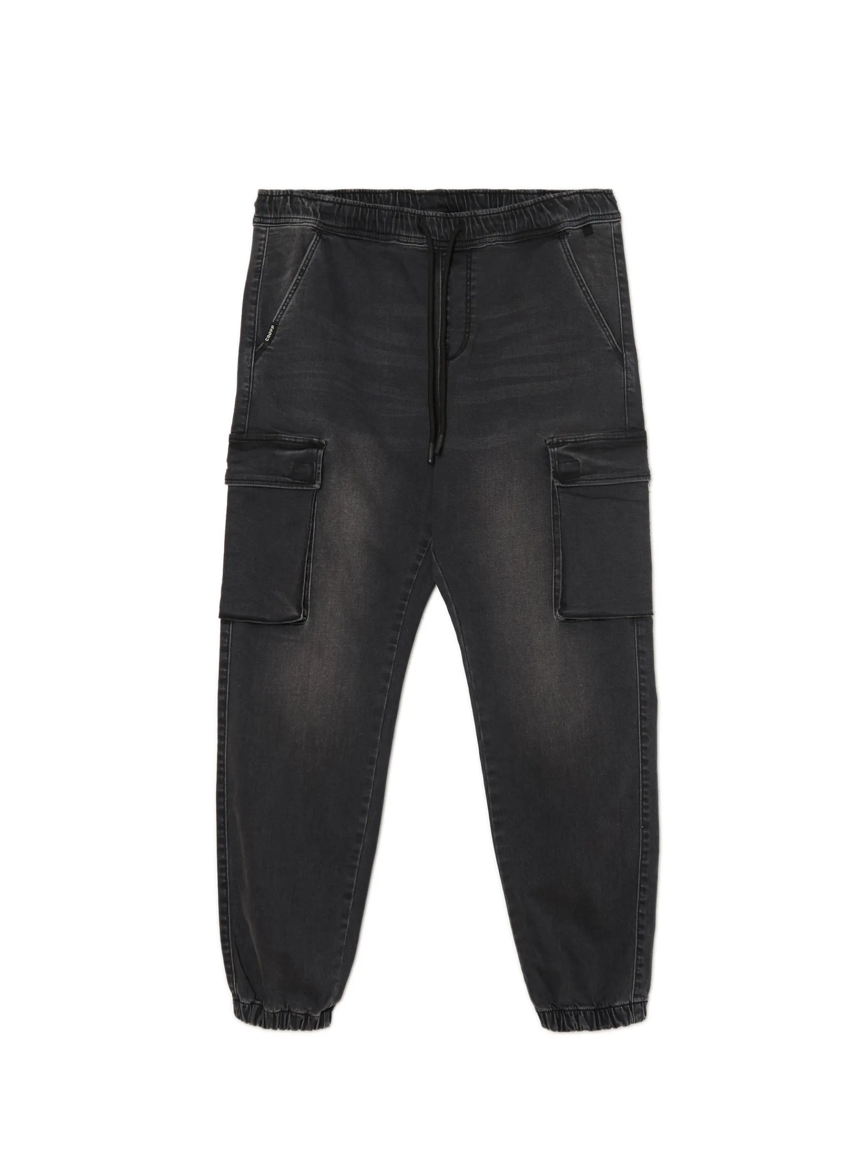 Discount Cropp Jeansowe joggery szary