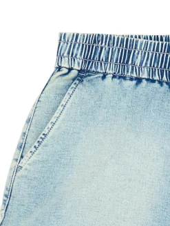 Outlet Cropp Jeansowe krótkie bermudy błękitny