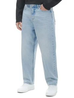 Outlet Cropp Jeansy baggy niebieski