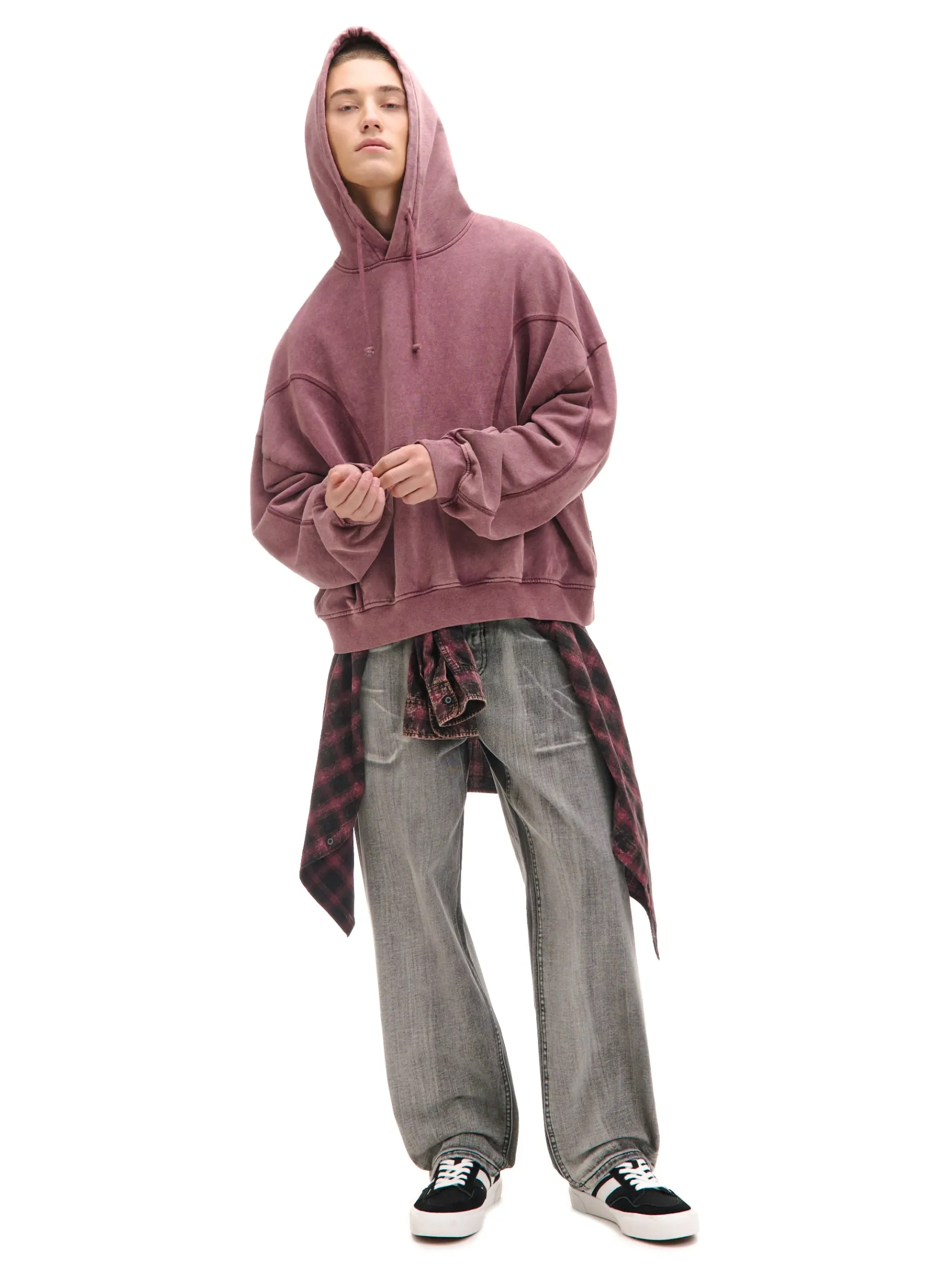 Hot Cropp Jeansy baggy szary
