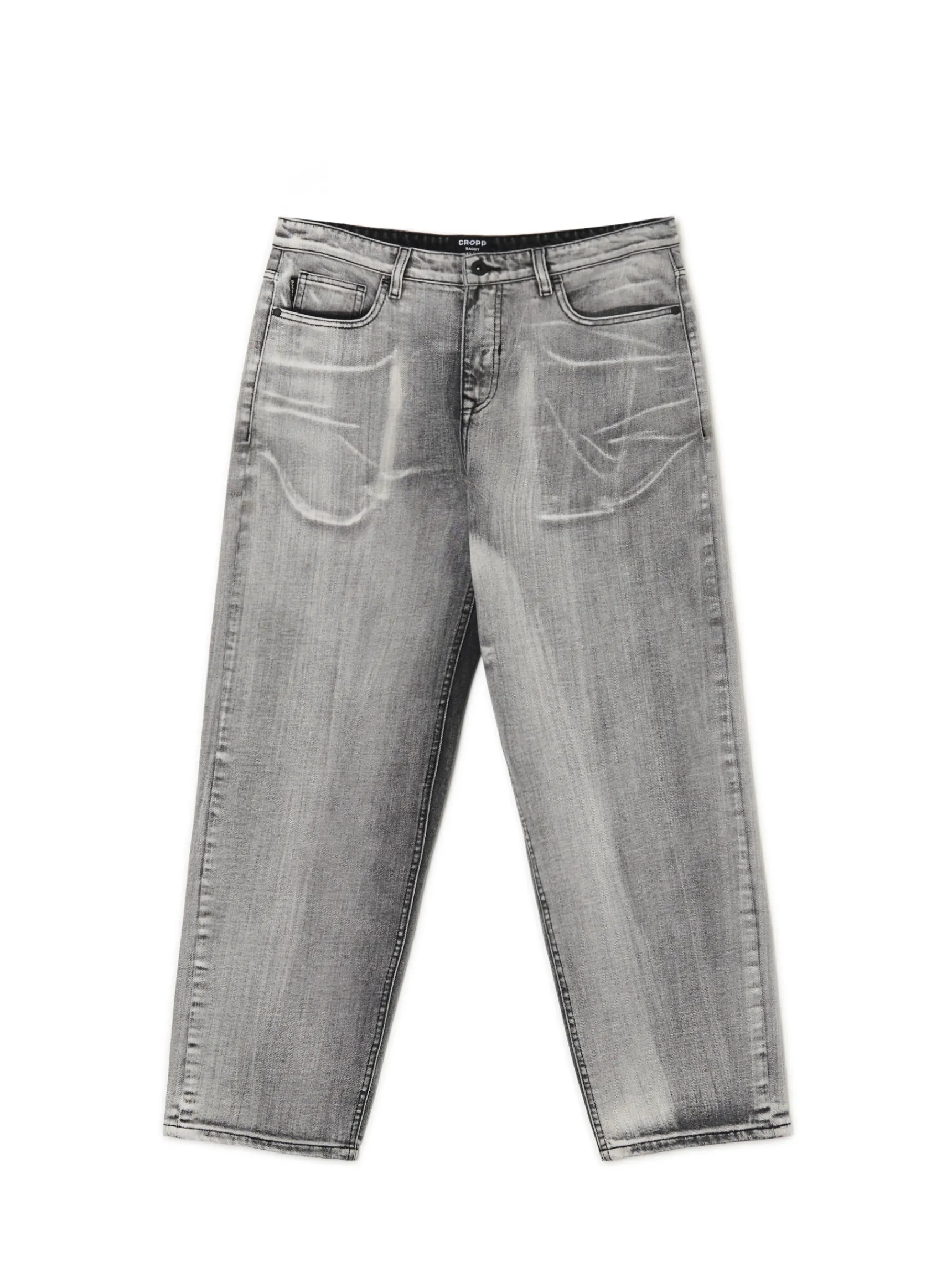 Hot Cropp Jeansy baggy szary