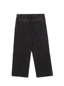 Discount Cropp Jeansy baggy z efektem znoszenia szary