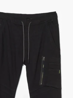 Clearance Cropp Jeansy jogger cargo czarny