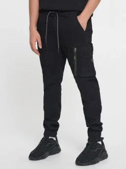 Clearance Cropp Jeansy jogger cargo czarny