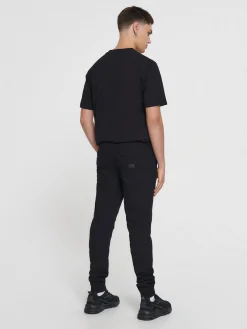 Clearance Cropp Jeansy jogger cargo czarny