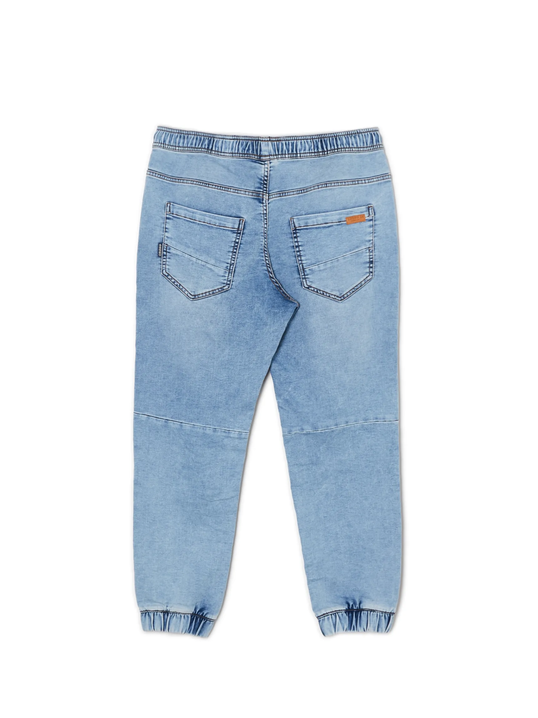 Clearance Cropp Jeansy jogger z ozdobnymi przeszyciami niebieski
