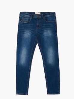 Best Cropp Jeansy męskie slim fit granatowy