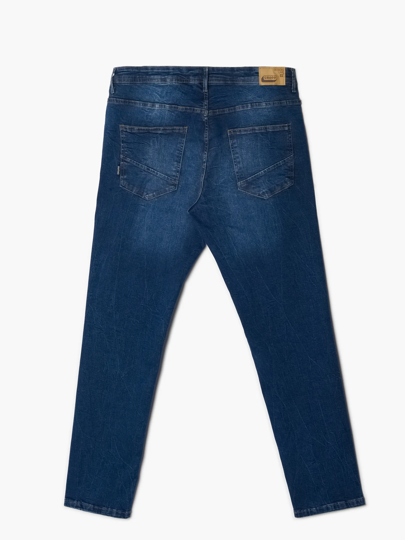Best Cropp Jeansy męskie slim fit granatowy