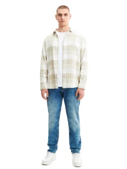 New Cropp Jeansy regular z efektem sprania niebieski