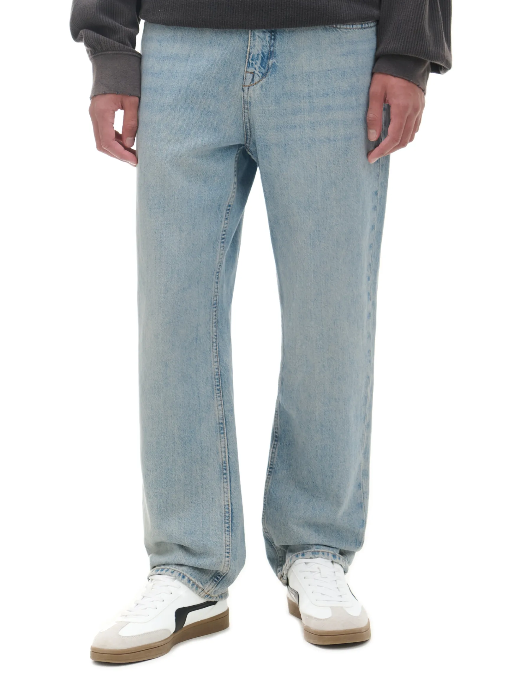 Fashion Cropp Jeansy relaxed niebieski
