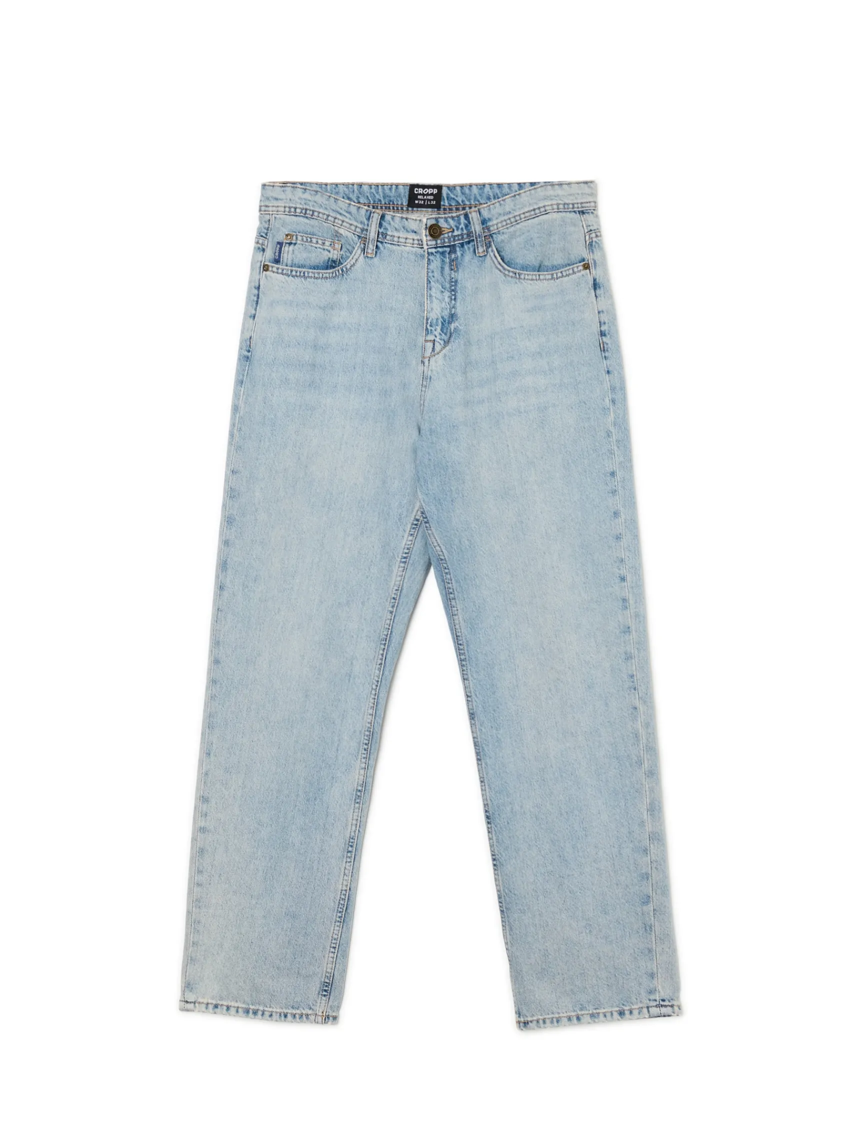 Fashion Cropp Jeansy relaxed niebieski