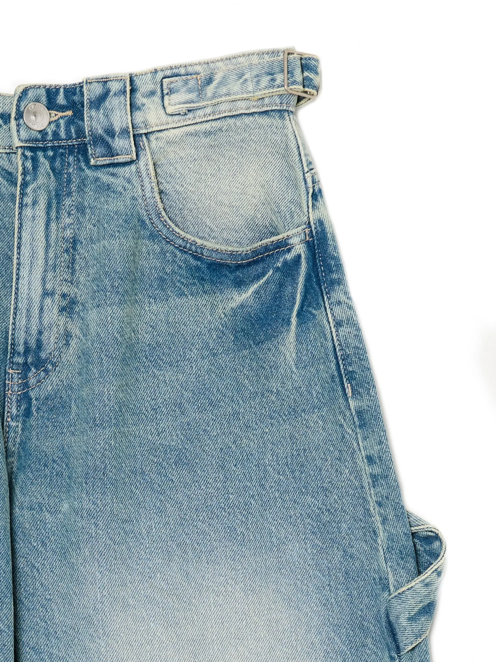 Online Cropp Jeansy skater niebieski