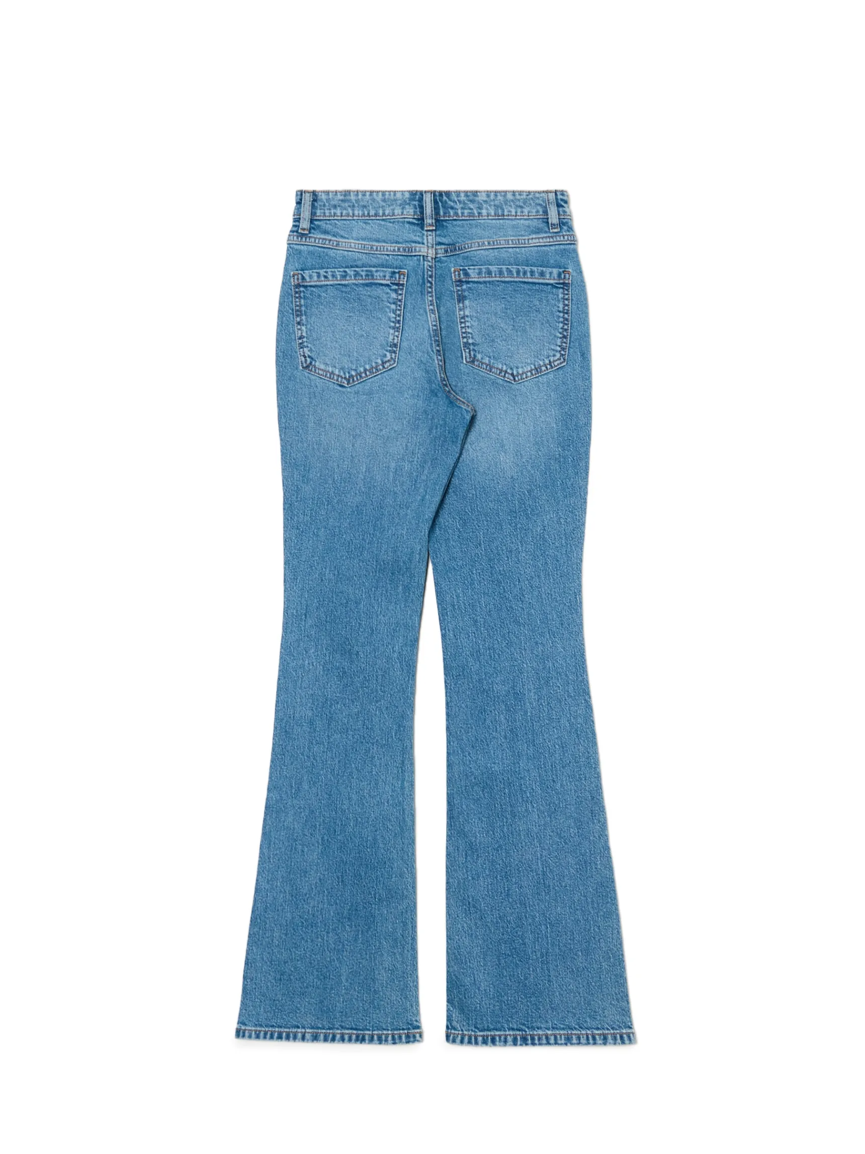 Outlet Cropp Jeansy skinny flare niebieski