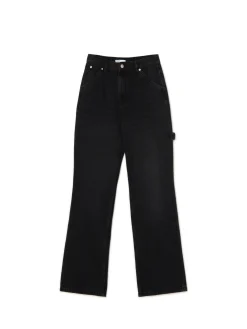 Sale Cropp Jeansy straight w stylu retro czarny