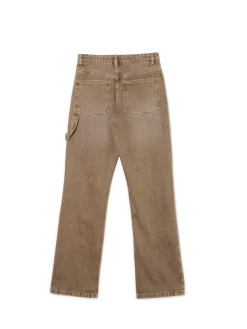 Hot Cropp Jeansy straight w stylu retro wielobarwny