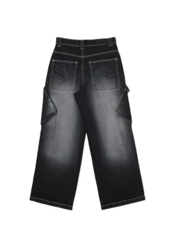 Sale Cropp Jeansy super baggy czarny