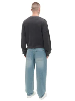 New Cropp Jeansy super baggy niebieski