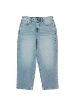 New Cropp Jeansy super baggy niebieski
