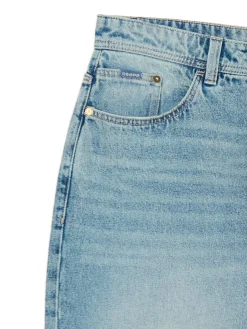 New Cropp Jeansy super baggy niebieski