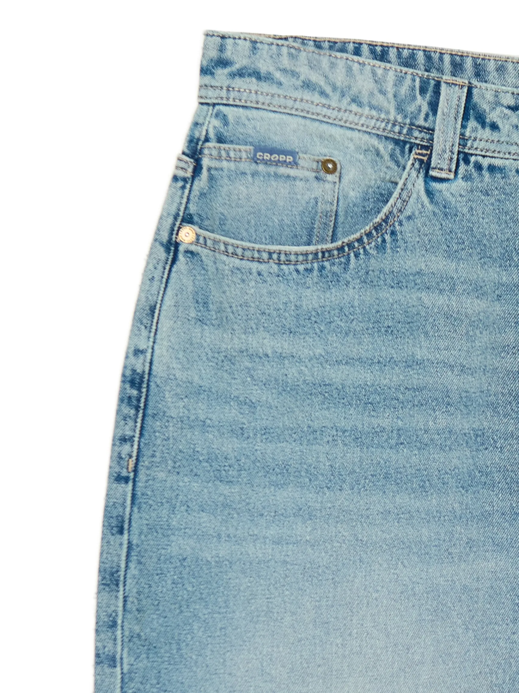 New Cropp Jeansy super baggy niebieski