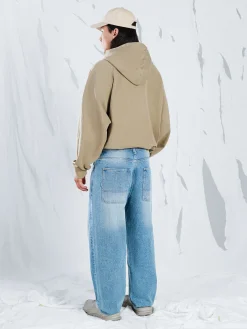 New Cropp Jeansy super baggy niebieski