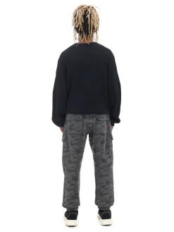 New Cropp Joggery cargo z nadrukiem moro szary