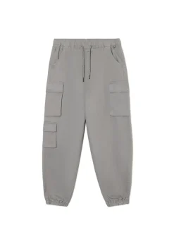 Sale Cropp Joggery loose z kieszeniami cargo szary