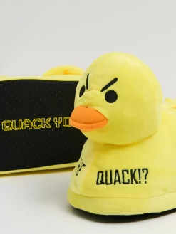 Outlet Cropp Kapcie kaczki żółty