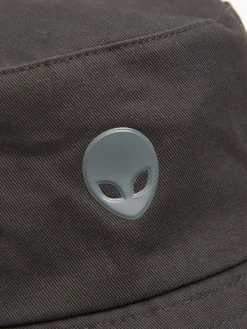 Discount Cropp Kapelusz bucket hat z motywem UFO szary
