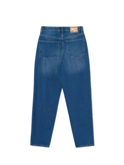 Sale Cropp Klasyczne jeansy mom niebieski